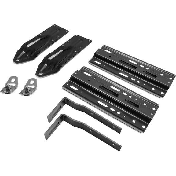 HECASA Truck Camper Frame Mount Tie-Down Kit Compatible with 1980-2005 F-Series F250 HD F350 Chevy Chevrolet/GMC C/K Dodge Ram 2008-2016 F-450 Black St