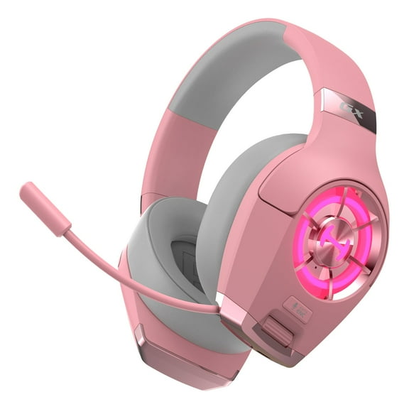 HECATE GX Wired Gaming Headset with Noise Cancelling and Microphone for PS4/ PS5/ PC/Switch/Xbox Gamepad - Hi-Res Audio - USB/Type-C/3.5mm - RGB Lighting - 50mm Driver