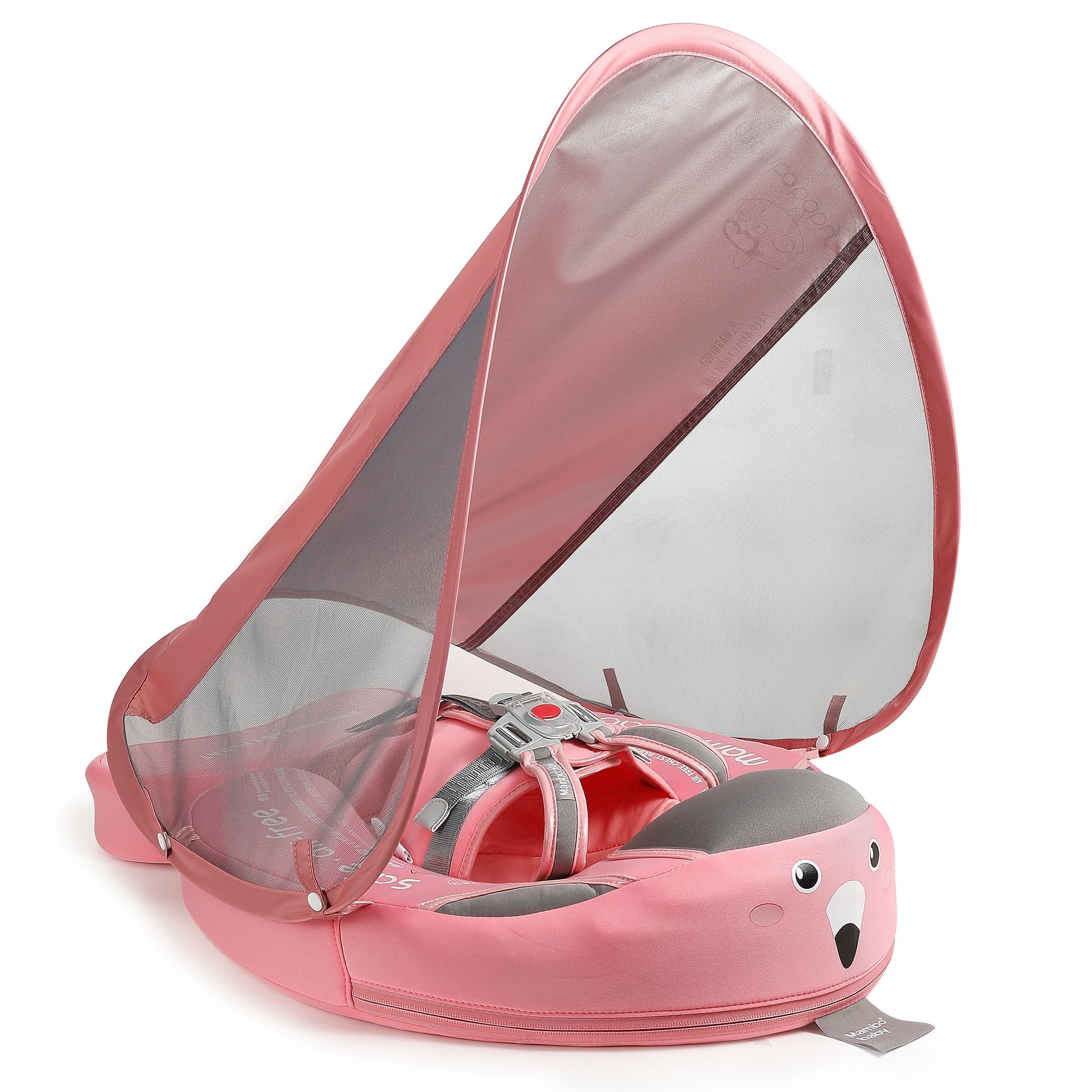 HECCEI Baby Floats Pool with Canopy Noninflatable Mambobaby Float for