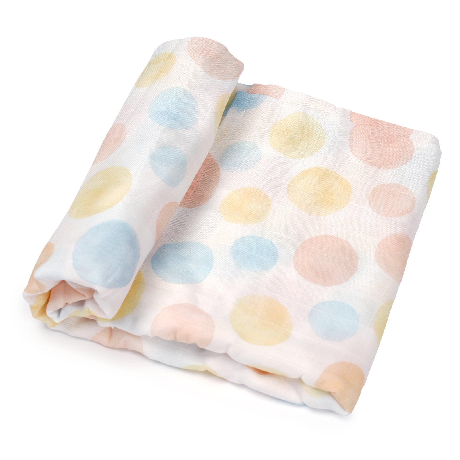 HECCEI Baby Muslin Swaddle Blankets 47" x 47", Unisex Bamboo Cotton Swaddle Blanket, Bubble Play