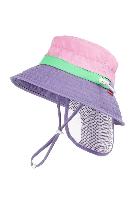 Infant Sun Hat UPF 50+ Sun Protection Hat, 6-24 Months, Purple