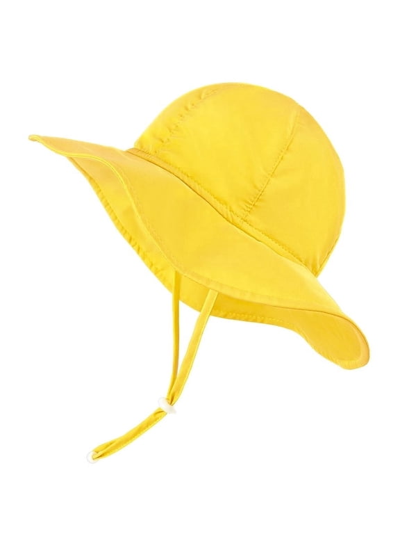 Infant Sun Hat UPF 50+ Sun Protection Hat, 6-24 Months, Yellow