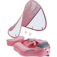 thumbnail image 1 of HECCEI Mambobaby Baby Floats with UPF50+ Canopy Non-inflatable Pool Float No Flip Over for infants 3-24 Months, Pink, 1 of 5