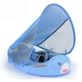 thumbnail image 1 of HECCEI Mambobaby Float With Canopy Upgraded Tail, Shark Blue, 1 of 2