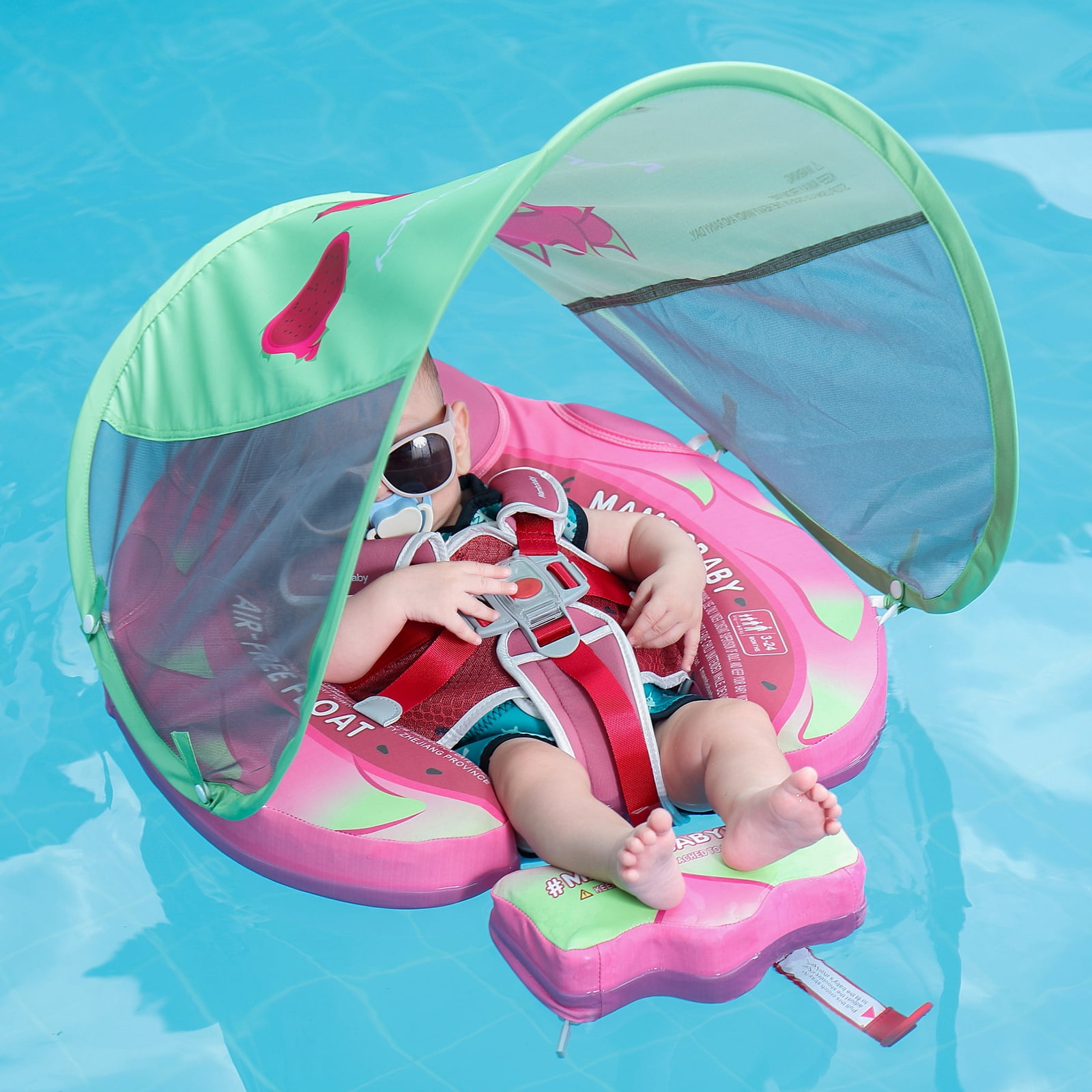 HECCEI Mambobaby zwemband, niet opblaasbaar, voor kinderen, van zacht materiaal, ideaal voor het leren zwemmen voor baby's van 3 tot 24 maanden