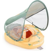 HECCEI Mambobaby Float with Canopy Non Inflatable Pool Swim Float, Cucurbit