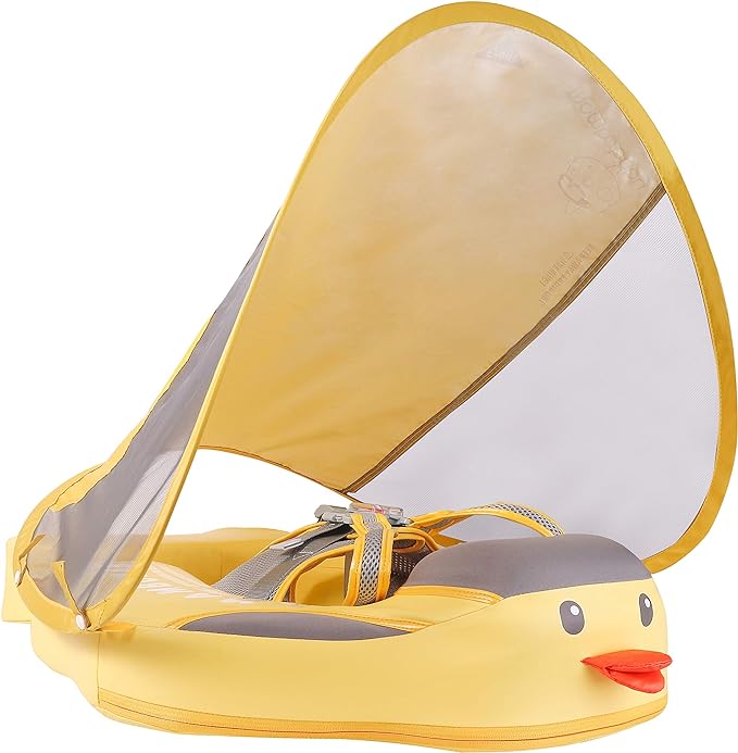 HECCEI Mambobaby Float with Canopy Noninflatable Upgraded Tail Baby