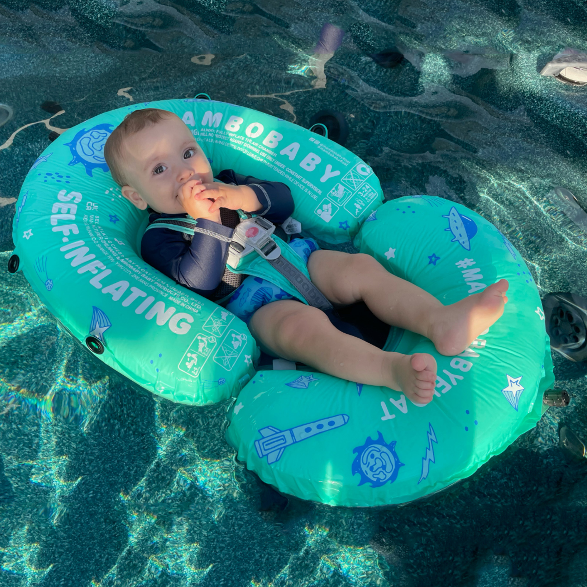 H2OGO! Funspeakers™ Duck Baby Boat Float, Yellow