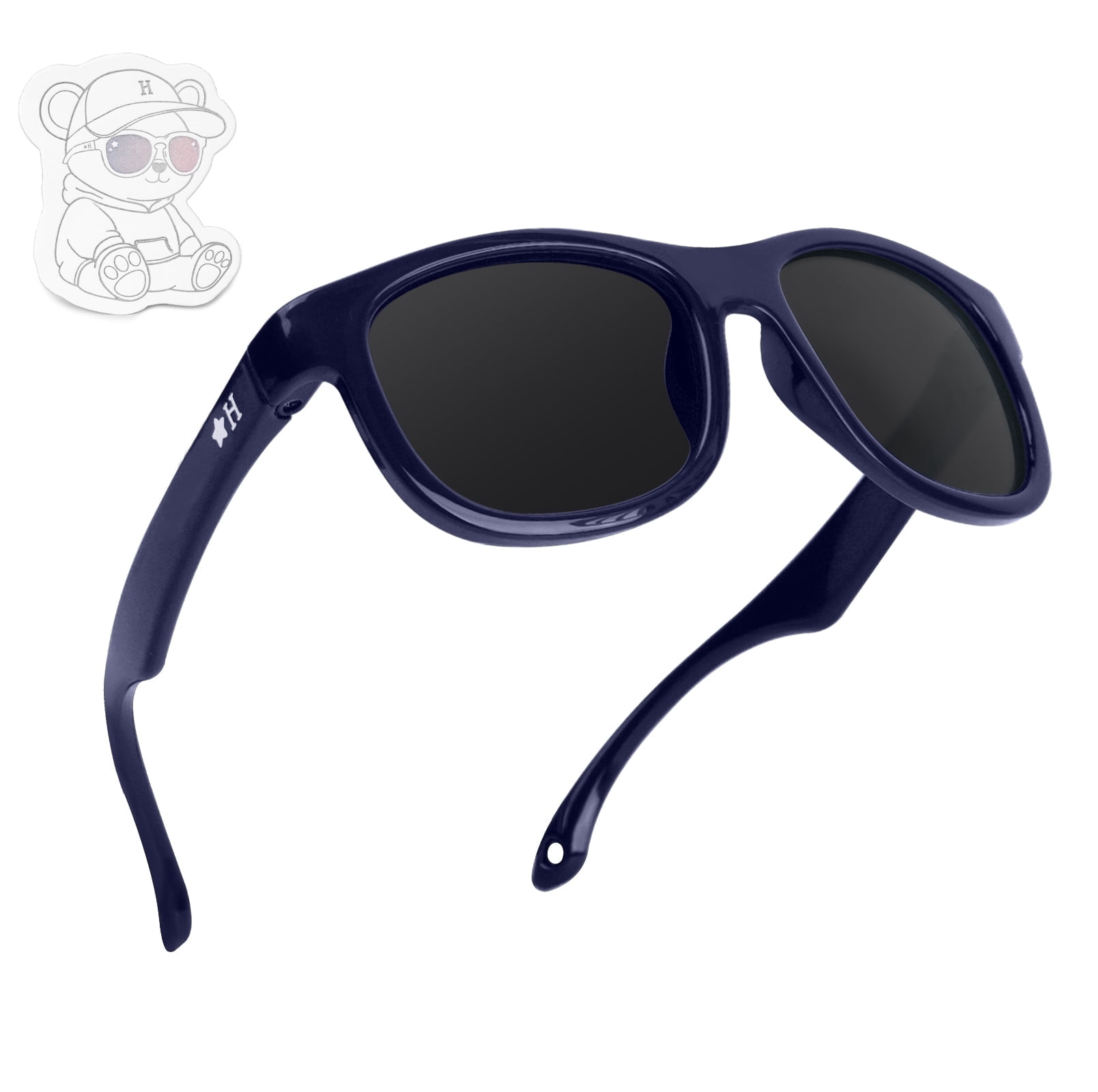 COASION Baby's First Sunglasses | Unbreakable Polarized Heart Shades For Newborns 0-12 Months