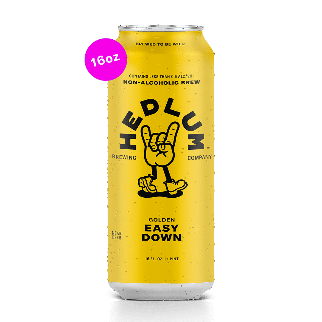HEDLUM EASY DOWN GOLDEN LAGER NON-ALCOHOLIC 16OZ 4PK CANS