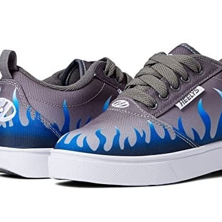 HEELYS Boy's Pro 20 Prints Roller Shoes Gray/Blue Flames Design