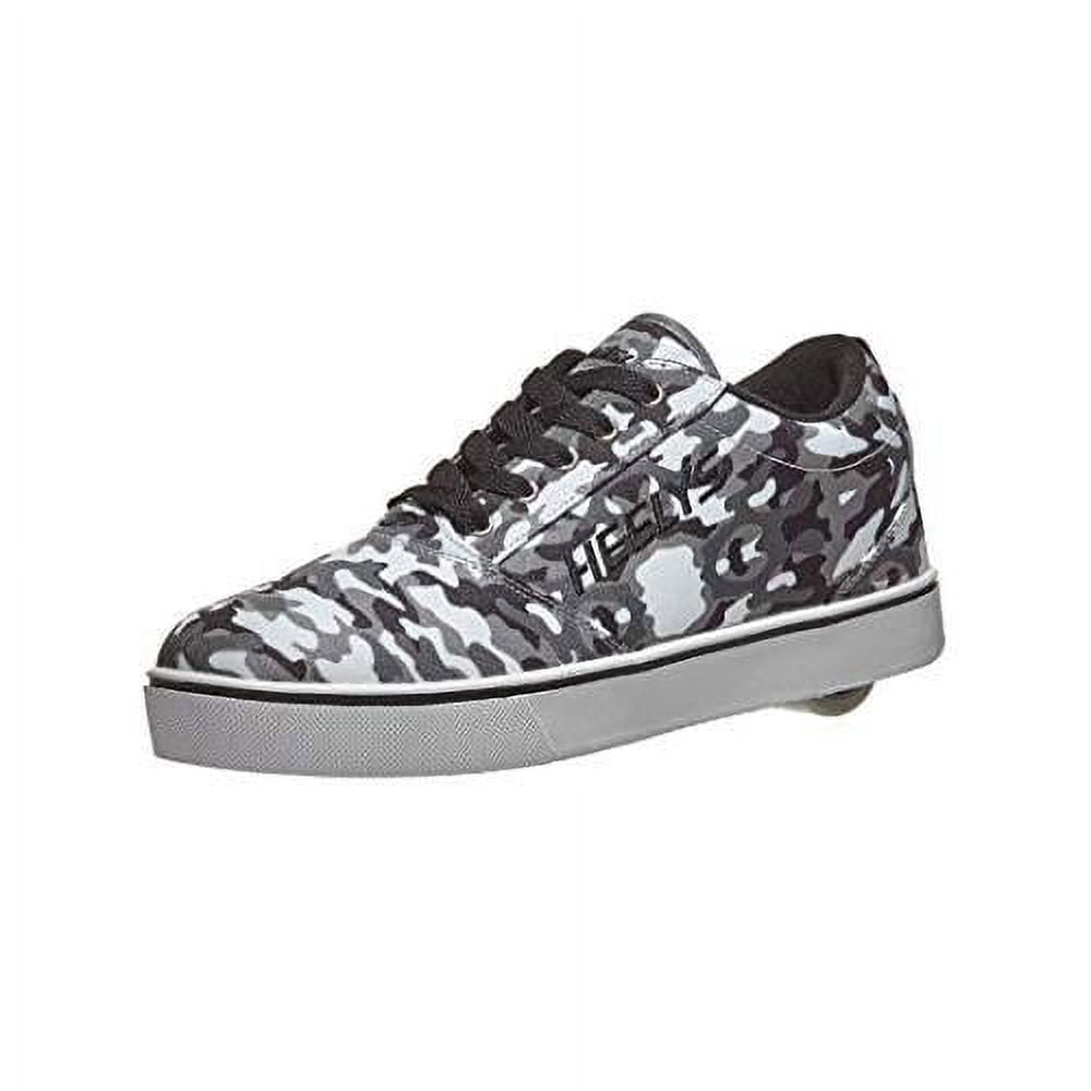HEELYS Pop Pro Prints Wheeled Shoes For Boys – Tie-Dye Graphic, Hook & Loop Closure, Wheel In Heel
