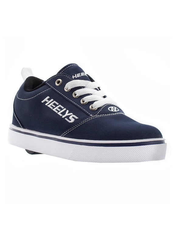 Kids Pro 20 Wheeled Shoe Navy Canvas Lace Closure Size 3 HE100758H