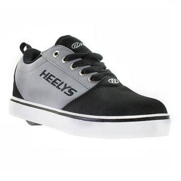 HEELYS Mens Pro 20 Wheeled Shoes Black Grey Size 13 Model HE100761M