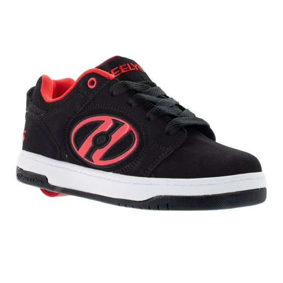 HEELYS Unisex Kids' Voyager Wheeled Shoe Black/Red - HE100712H