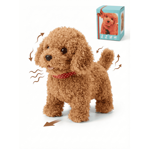 HEETLY 2026 Upgraded Robot Dog - Realistic Interactive Puppy Toy that Acts Like a Real Dog, Walks, Barks & Wags Tail, Electronic Plush Pet for Kids & Toddlers Gift