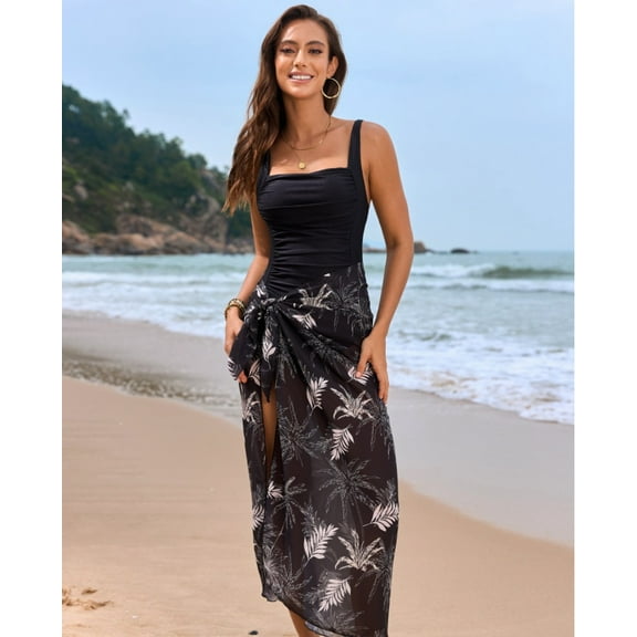 HE. HEEY 2025 new small floral one-piece swimsuit beach swimsuit set popular one-piece swimsuit