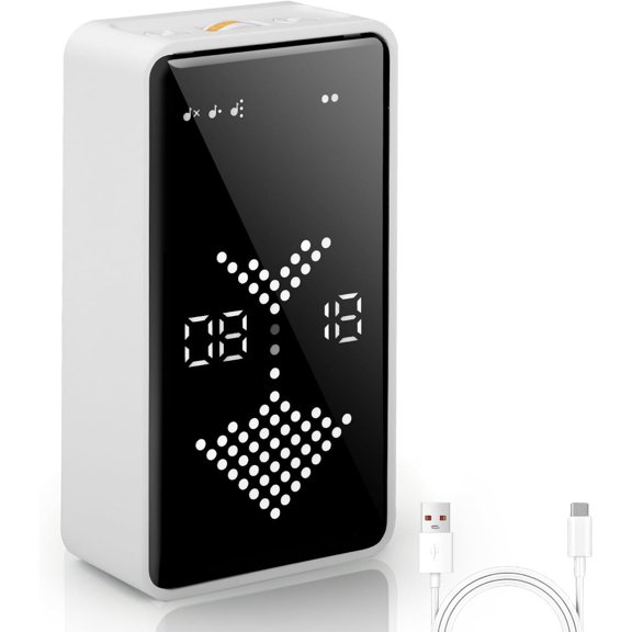 HEEYCEM Digital Hourglass Pomodoro Timer, Magnetic 1-99 Mins Adjustable Rechargeable Digital Countdown ADHD Timer, Mute/Low Volume/High Low Volume Modes for Work, Study, Back to School, Kitch