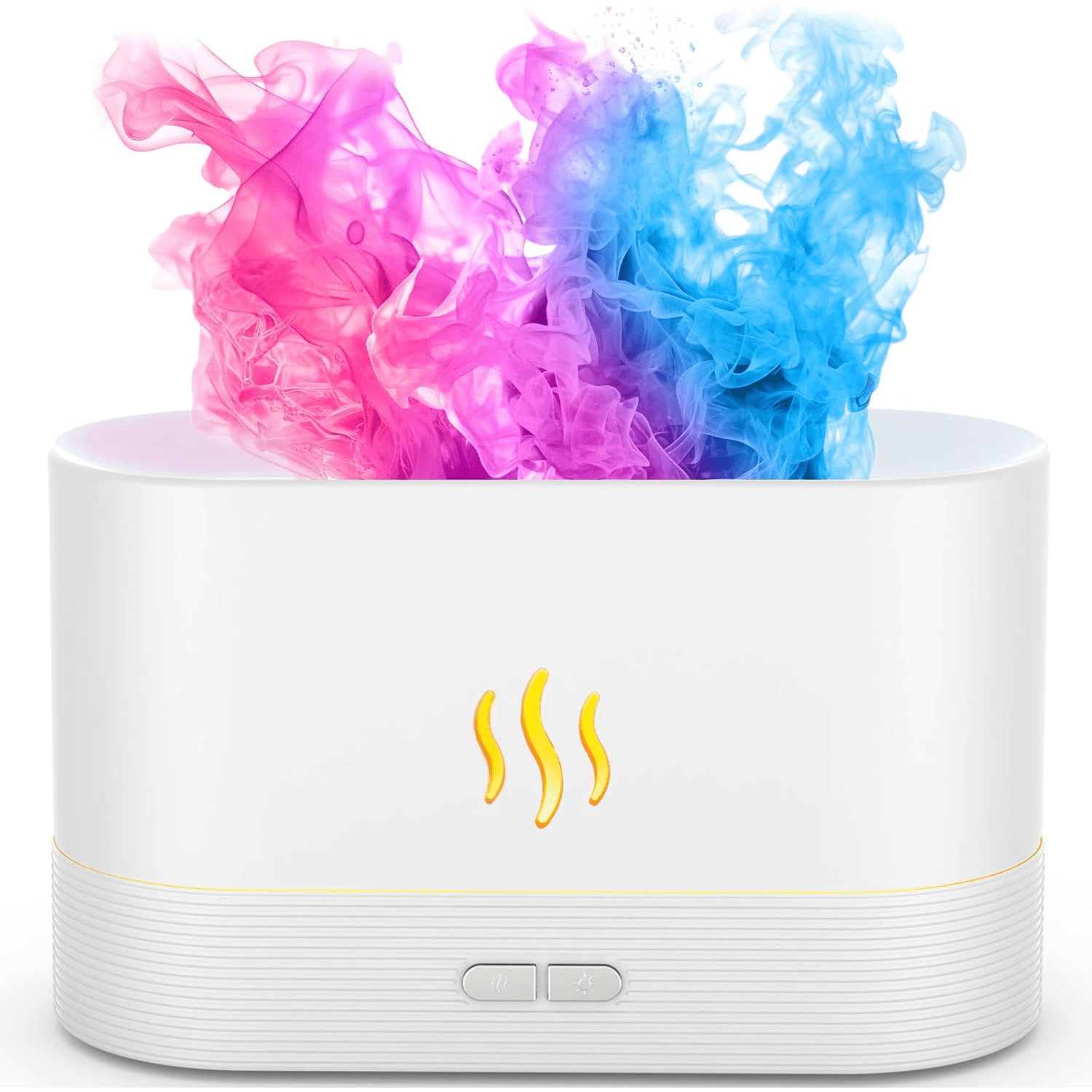 HEEYCEM Essential Oil Diffuser, Air Humidifier with Flame Led Light - 7 ...