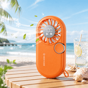 HEEYCEM 4.3 Inch Portable Handheld Fan, Ultra Quiet Brushless Motor, 100 Speeds, 8H Long Lasting Battery, Mini Portable Fan