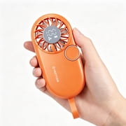 HEEYCEM 4.3 Inch Portable Handheld Fan, Ultra Quiet Brushless Motor, 100 Speeds, 8H Long Lasting Battery, Mini Portable Fan