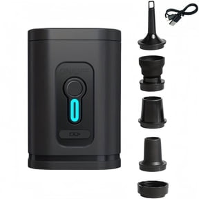 Portable Air Pump for Inflatables,Fast Inflation Mini Electric Air Pump with Usb Rechargeable Air Pump with 5 Nozzles 1200mAh Battery for Camping,Pool Floats, Air Mattress, Boats,Storage Bags