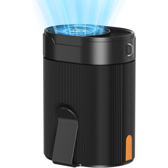 HEEYCEM Portable Waist Fan Rechargeable, 3000mAh Long Runtime, 4 Speeds Dual Clip Belt Fan for Men Women Outdoor Use