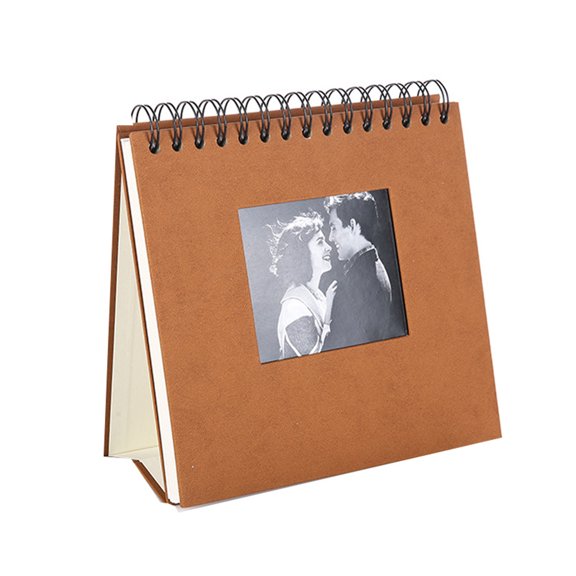 HEFEIYI Desktop Photo Album and Calendar Display with Self-Laminating Pages for Memories and Daily Planning