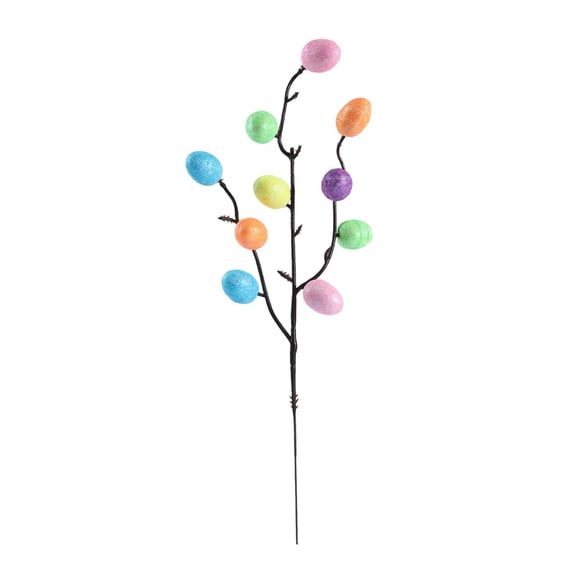 HEFEIYI Easter Egg Decorative Branches with Foam Bouquets for Spring Vase and Fireplace Mantel Indoor Home Party