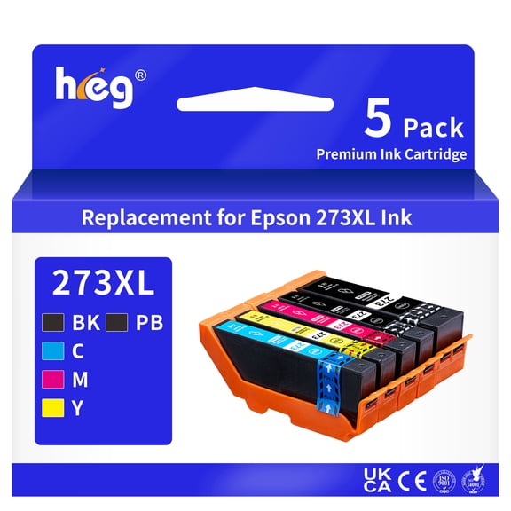 273XL 273 Ink Cartridges Replacement For XP-800 810 820 600 610 620 520 Inkjet Printer Black Photo Black Cyan Magenta Yellow (5 Pack)