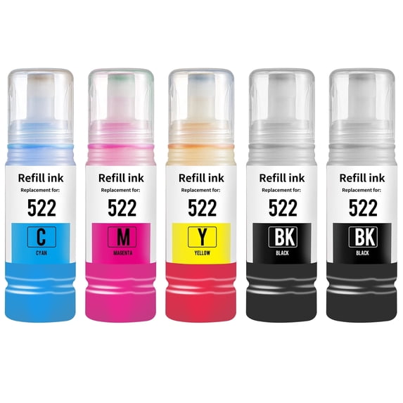 522 Ink Refill Bottles ET-2800 ET-2400 ET-4800 ET-2840 ET