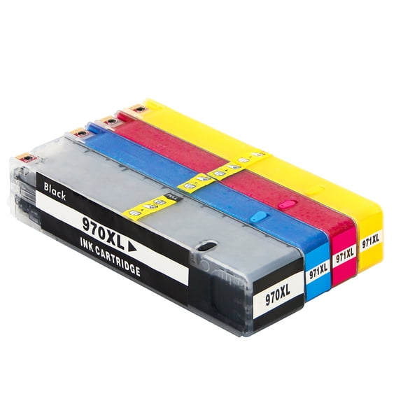 970 971XL High-Yield Ink Cartridges Replacement For ink 970 971 OfficeJet Pro X451dw X451dn X476dw X476dn X576dw X551dw Printer(4 Pack)