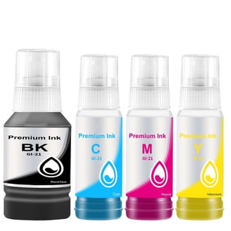 GI-21 Ink Bottles Compatible for Canon 21 ink bottles Canon PIXMA Megatank G3270 G3260 G3272 G6020 Priner G1 21 ink refill bottles 4 Pack