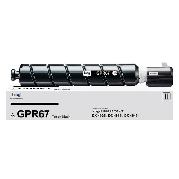 GPR67 GPR-67 Black Toner Cartridge Compatible for Canon DX4925i DX4935i DX4945i Printer 5745C003AA High Yield