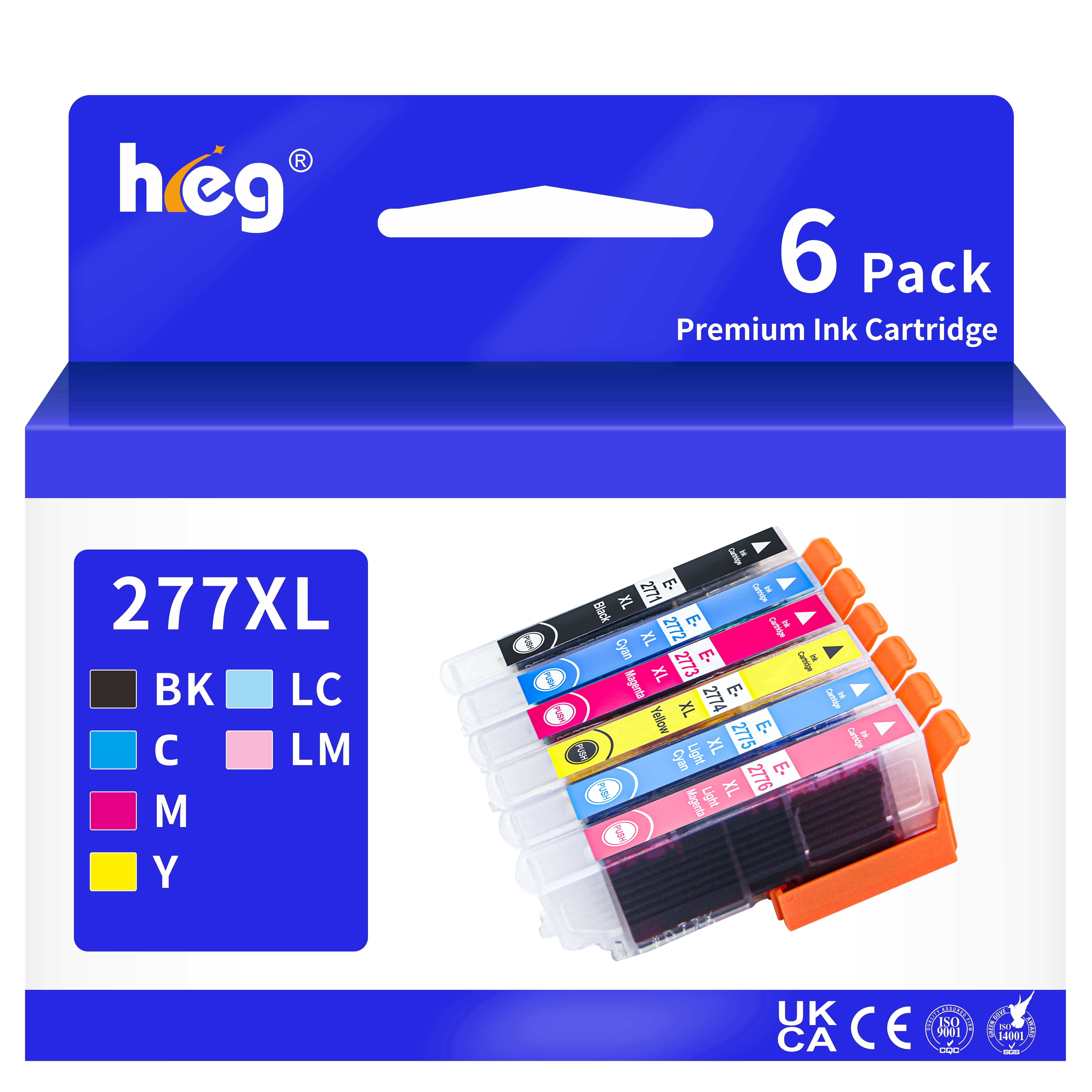 277xl Ink Cartridge Replacement for Expression XP750 760 XP850 860 XP950 960 970 Printer(6 Pack)
