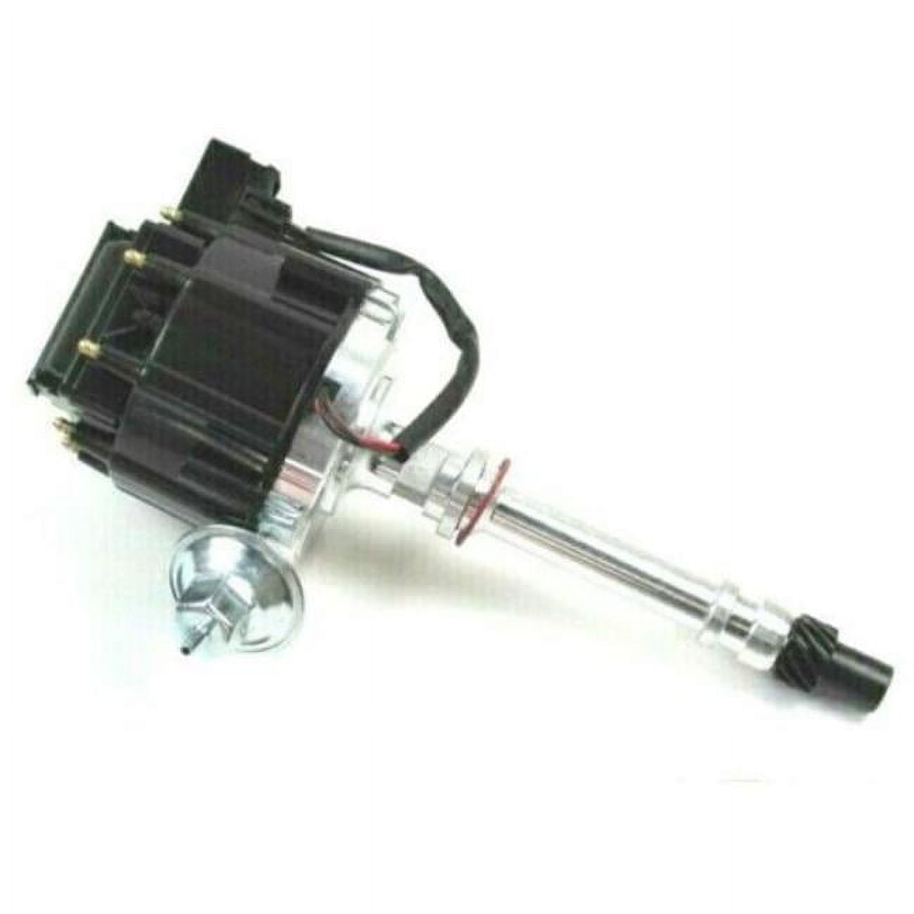 HEI Electronic Distributor Cap with 65K Coil for SBC 350 BBC 454, Black