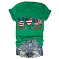 thumbnail image 1 of HEILAU 4th of July Shirts for Women Independence Day American Flag Graphic Tees Patriotic :Premium Cotton Crewneck USA Short Sleeve T Shirt Summer Tops, 1 of 7
