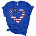 thumbnail image 1 of HEILAU 4th of July Shirts for Women American Flag Graphic Tees Independence Day Summer Chrysanthemum T Shirt Short Sleeve Patriotic T Shirts, 1 of 2