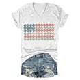 thumbnail image 1 of HEILAU 4th of July Shirts for Women Independence Day American Flag Graphic Tees Casual V Neck Short Sleeve T Shirt Patriotic T Shirts, 1 of 3