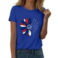 thumbnail image 1 of HEILAU 4th of July Shirts for Women Short Sleeve Independence Day American Flag Graphic Tees Patriotic Summer Tops 2025, 1 of 9