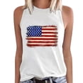 thumbnail image 1 of HEILAU Independence Day Shirts for Women American Flag Graphic Tees Sleeveless Tank Top America Print Shirt Tee Round Neck Loose T Shirt Vest Blouse Casual Tops Summer Tops, 1 of 5