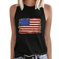 thumbnail image 1 of HEILAU Independence Day Shirts for Women American Flag Graphic Tees Sleeveless Tank Top America Print Shirt Tee Round Neck Loose T Shirt Vest Blouse Casual Tops Summer Tops, 1 of 5