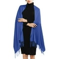 thumbnail image 1 of HEILAU Woen's Scarf Long formal Evening Dress Shawl for formal Dress Blue A, 1 of 2