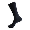 thumbnail image 1 of HEILAU Womens Socks Cotton Solid Mid Tube Business Socks Compression Socks for Women Blue L, 1 of 2