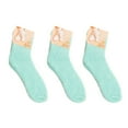 thumbnail image 1 of HEILAU Womens Socks Fuzzy Plush Warm Winter Sleeping Socks Compression Socks for Women Green One Size, 1 of 2