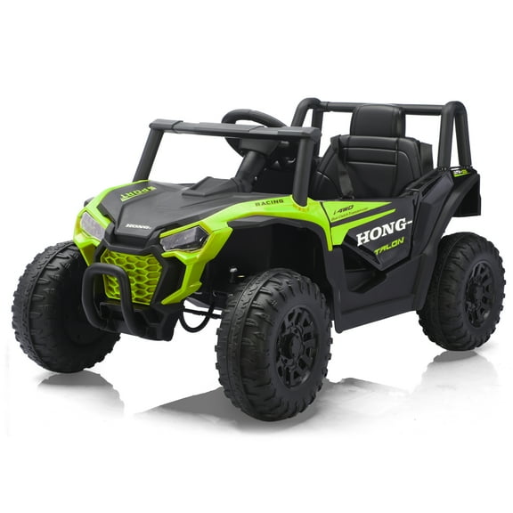 HEIMILI 12V Kids Ride On UTV,Ride on Car Toy w/Remote Control,Electric Off-Road UTV Truck,Remote w/ LED Lights MP&Music Bluetooth USB for Kids,Boys and Girls Aged 3-6 Years (Green)