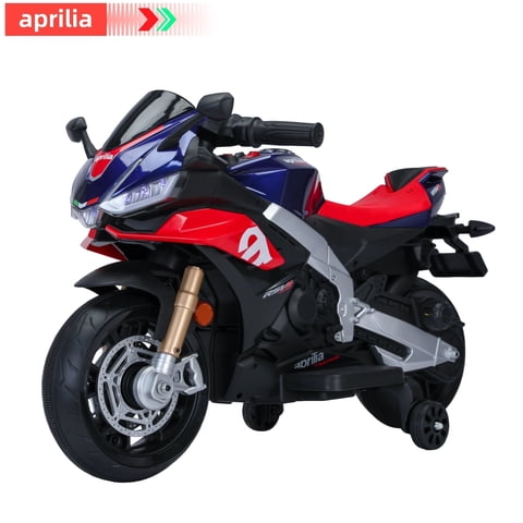 HEIMILI  Aprilia 12V Kids Electric Motorcycle Battery Powered Ride on Motorbike 3mph w/Bluetooth Music LED