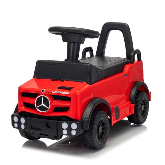 HEIMILI Kids Push Car, Licensed Mercedes-Benz Unimog,Toddler Ride On Toy with Anti-Slip Wheels & Safety Bumper Guards, Foot to Floor Toy for Indoor & Outdoor,Red