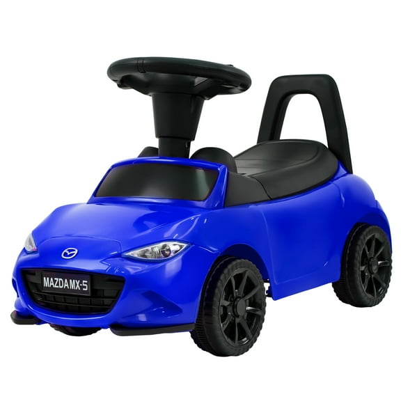 HEIMILI Mazda Kids Ride on Push Car,Child Push Walker,Sliding Toddler Toys with Engine Sound, Horn, Under Seat Storage, Baby Walking Racer Gift for Boys Girls Age 1-3 (Blue)