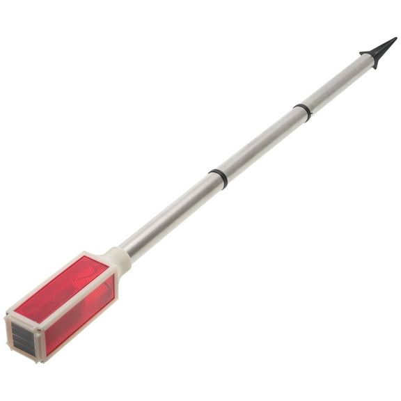 HEIN Solar Red Reflective Driveway Marker Fiberglass Pole